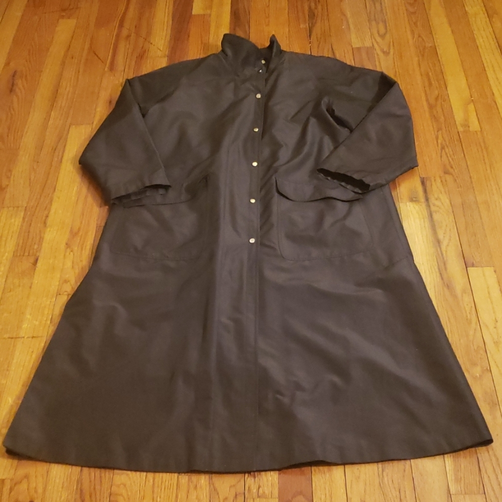 Black Lined trench coat